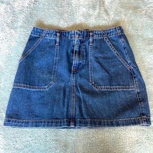 Jean tight mini skirt